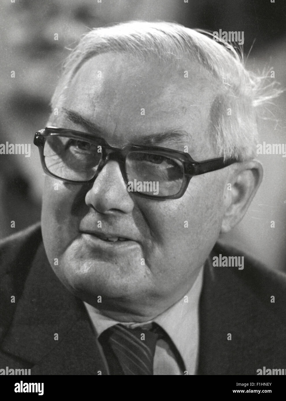 James Callaghan Signore Callaghan MP ex primo ministro del Regno Unito. 1984 immagine. Foto Stock