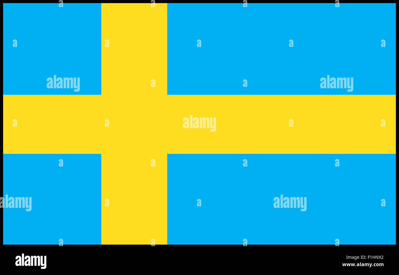 Fahne: Schweden/ bandiera: Svezia. Foto Stock