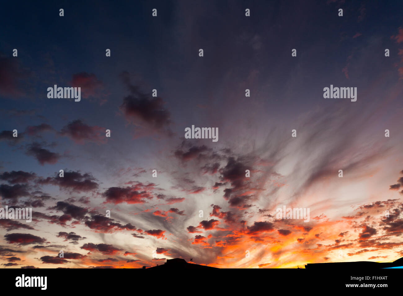 Bellissimo cielo tramonto Foto Stock
