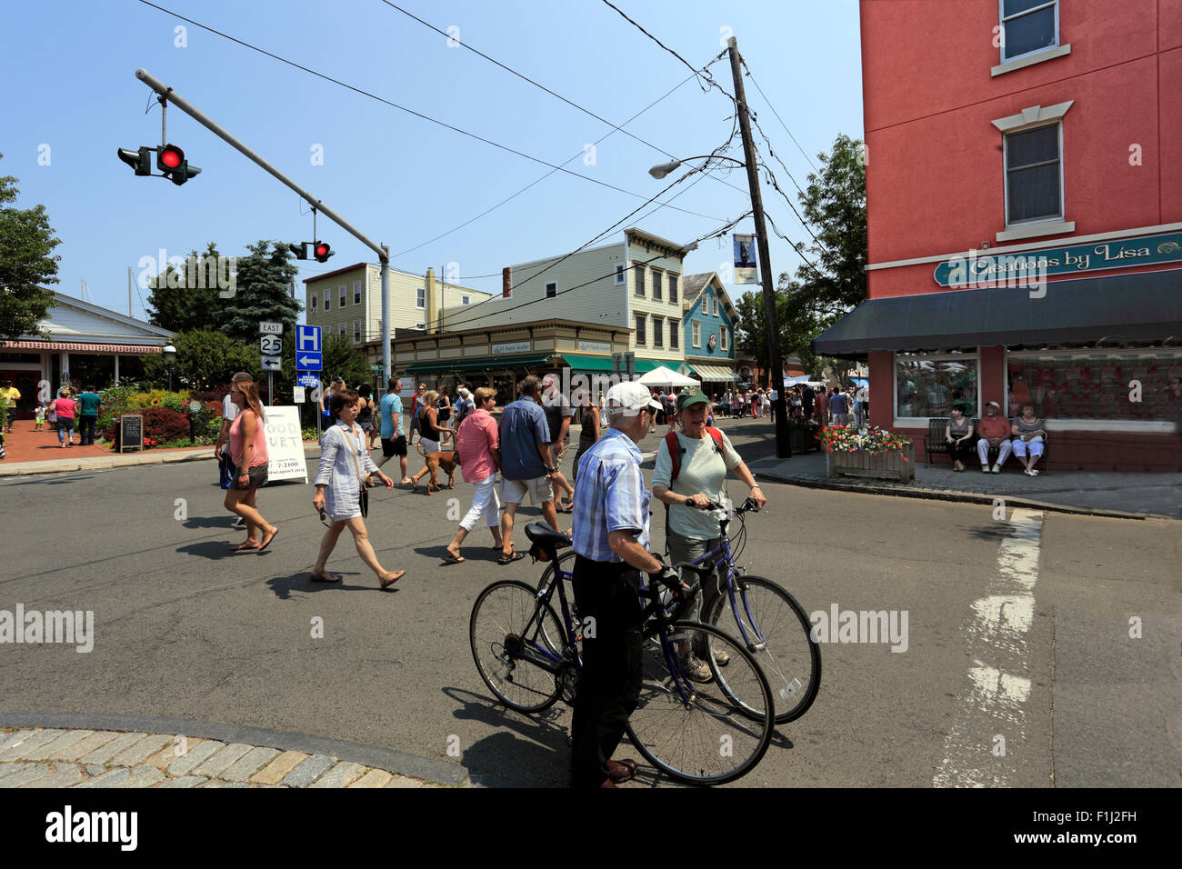 Fiera di strada Greenport Long Island New York Foto Stock