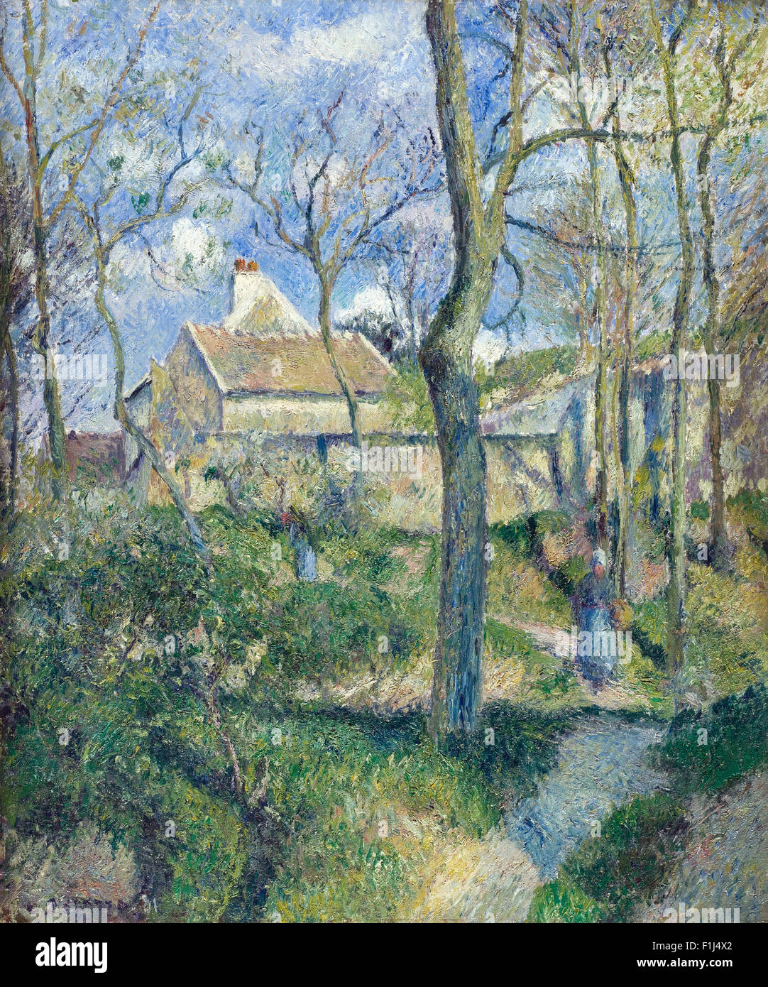Camille Pissarro - Il percorso di Les Pouilleux, Pontoise Foto Stock