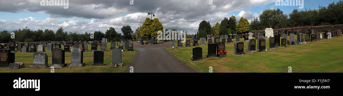 Ripresa a tutto campo del percorso del Lockerbie PA103 memorial,d'estate,Scozia,UK Foto Stock
