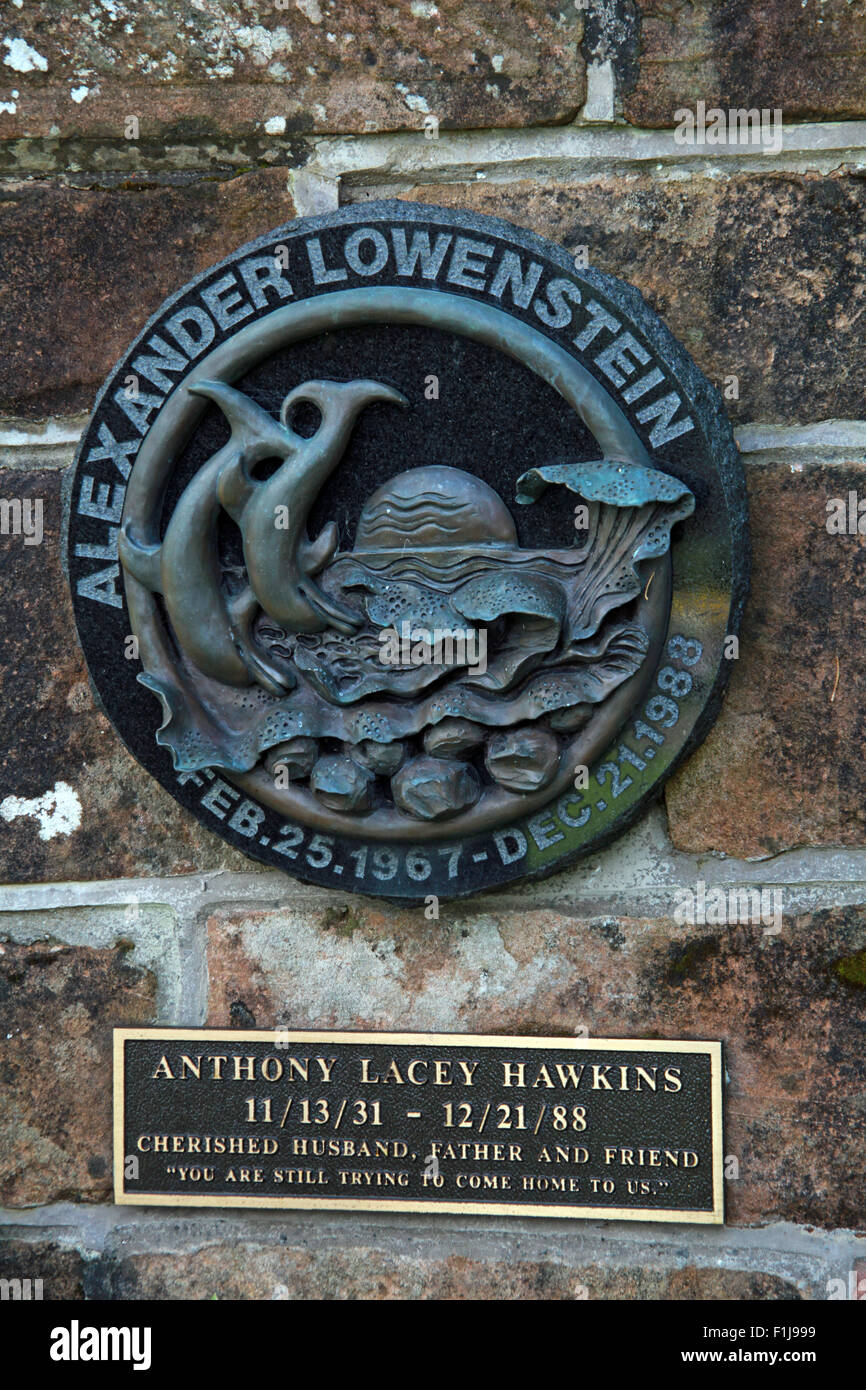 Lockerbie PanAm103 In Rimembranza Memorial Alexander Lowenstein Anthony Lacey Hawkins, Scozia Foto Stock
