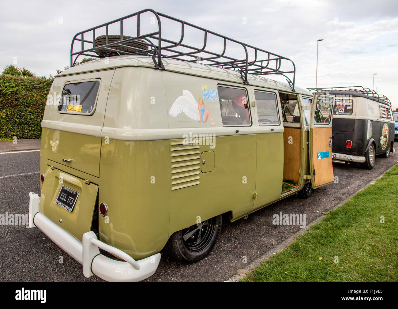Classic 60's Split-Screen VW Camper Van UK Foto Stock