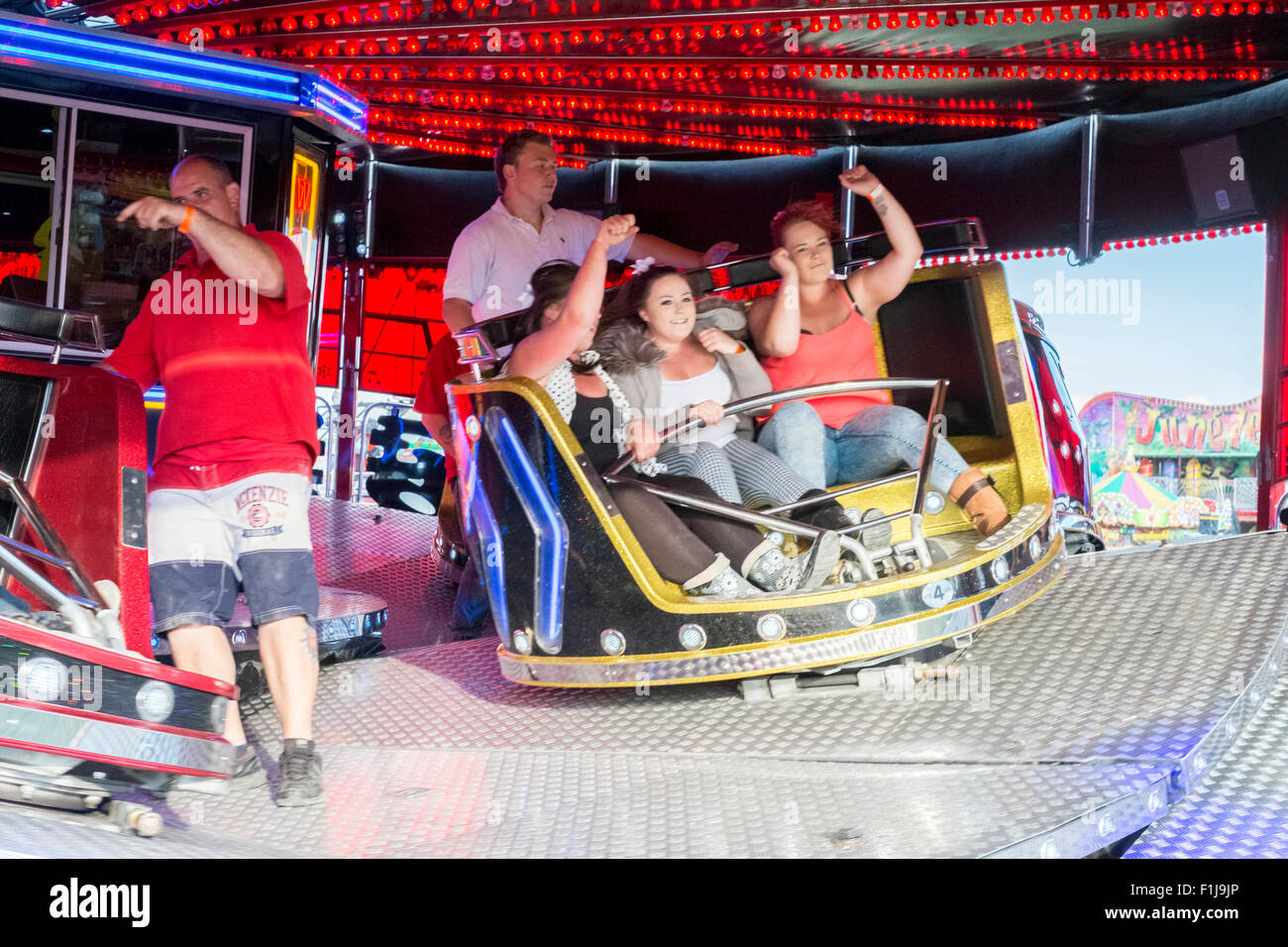 Tarrant Hinton, Blandford Forum, Regno Unito. Il 2 settembre, 2015. Tutti la fiera della fiera presso il grande Dorset vapore Fair Credit: Paul Chambers/Alamy Live News Foto Stock