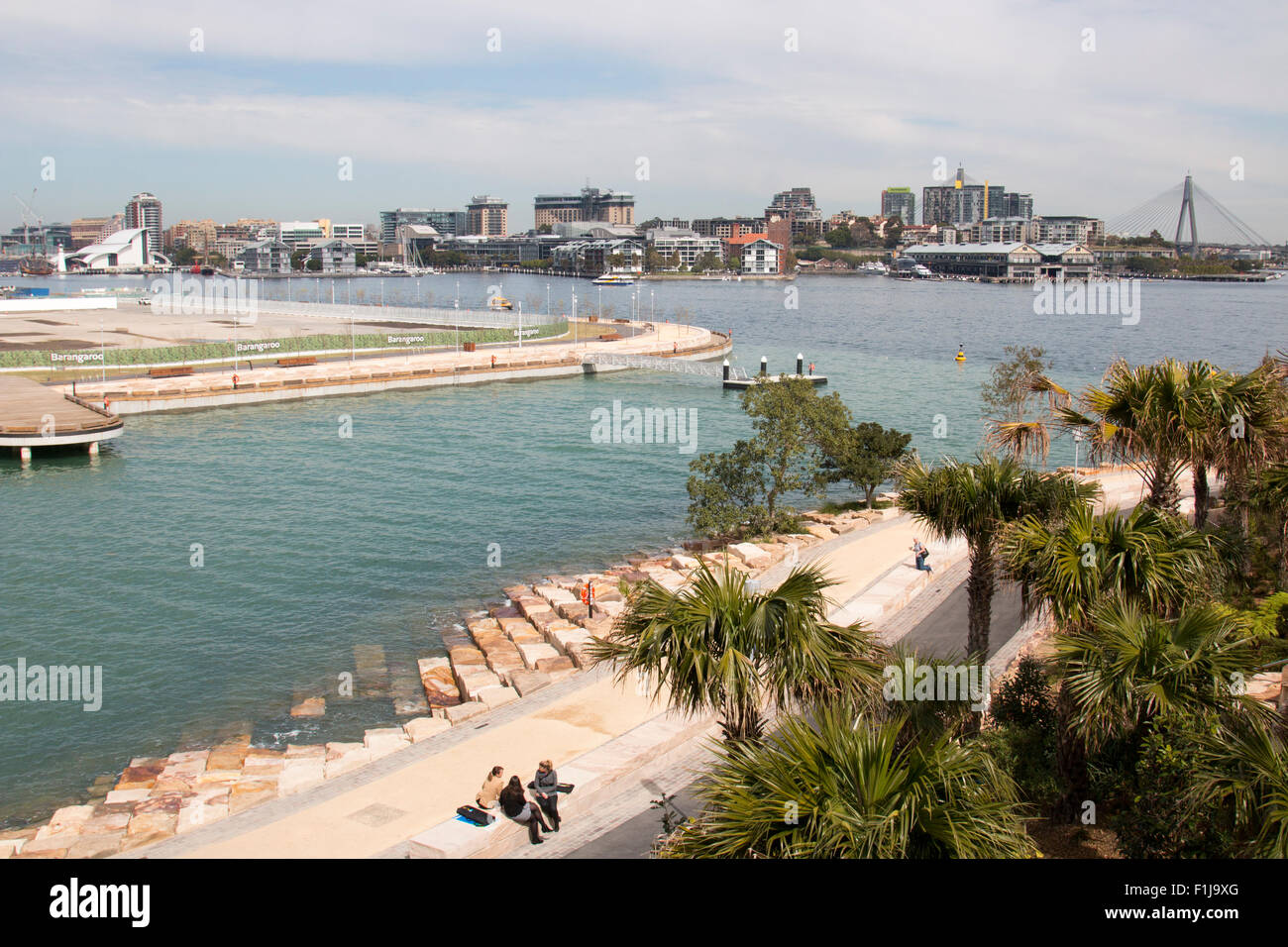 Riserva di Barangaroo promontorio park nel centro di Sydney, il parco è stato inaugurato nel mese di agosto 2015,l'Australia Foto Stock