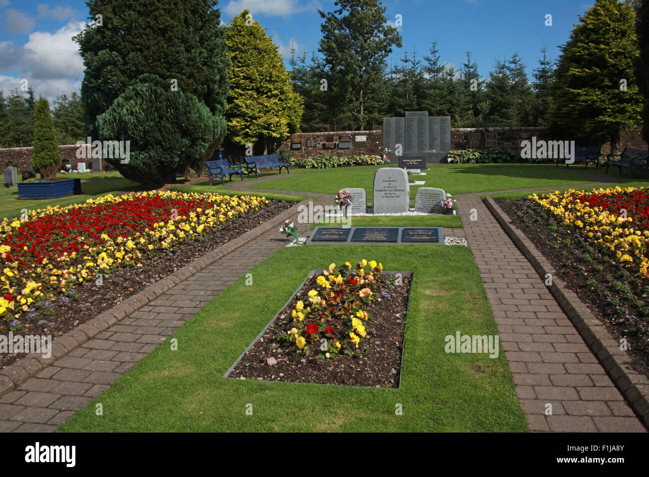 Lockerbie PanAm103 In Rimembranza Memorial,Scozia Scotland Foto Stock