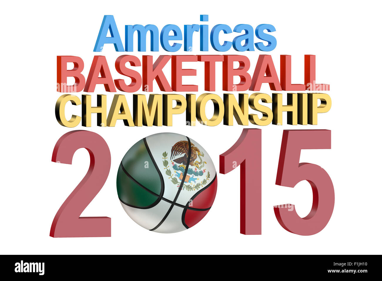La pallacanestro campionato americano 2015 concept Foto Stock