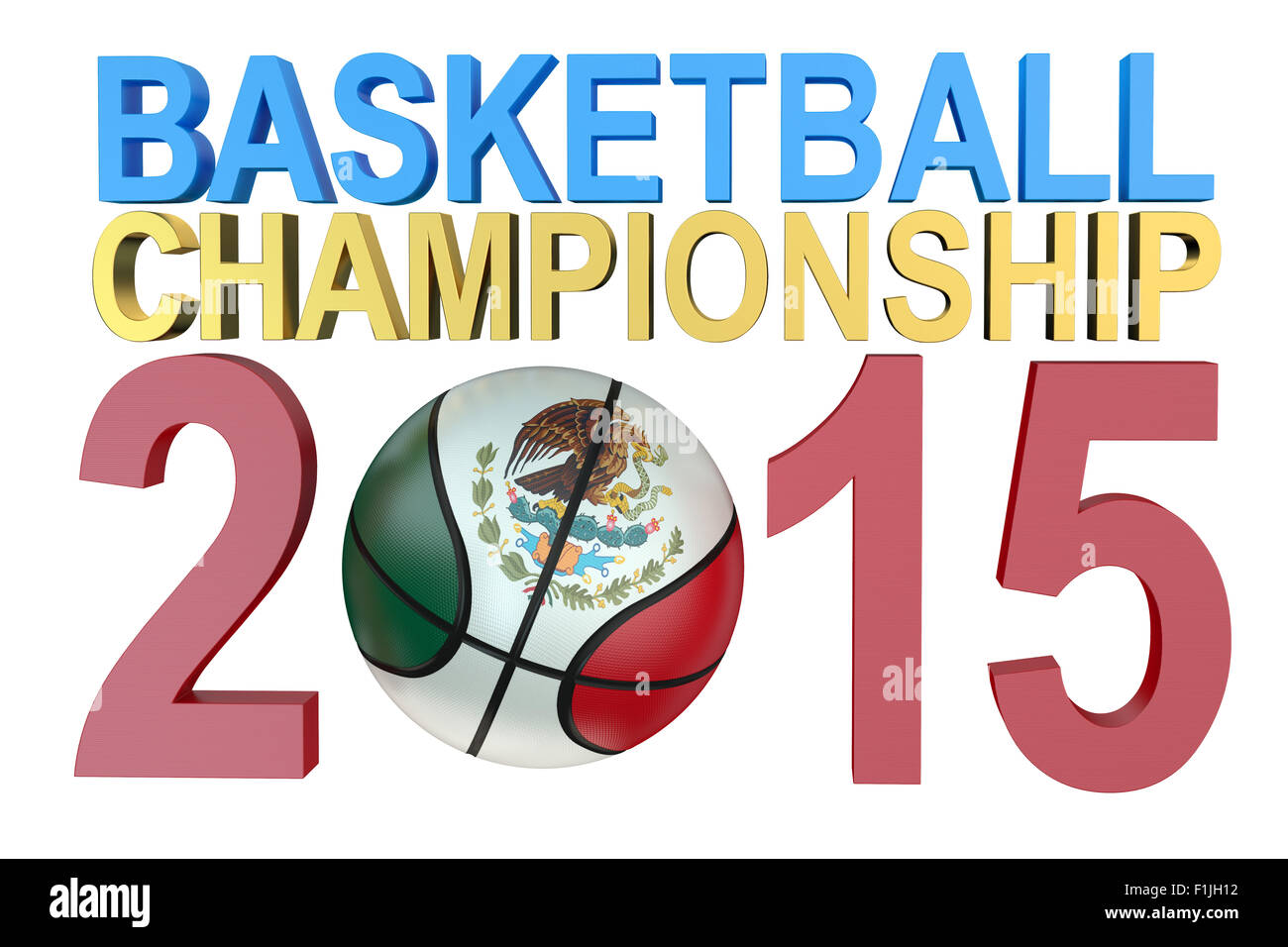 La pallacanestro campionato americano 2015 concept Foto Stock
