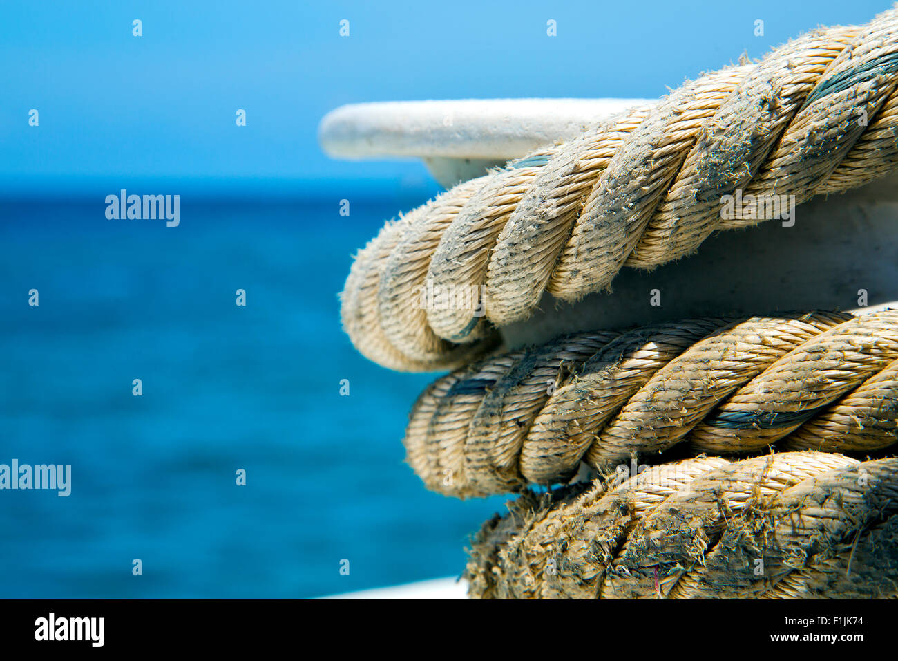 Asia nel kho tao bay isle white ship corda e South China Sea Anchor Foto Stock