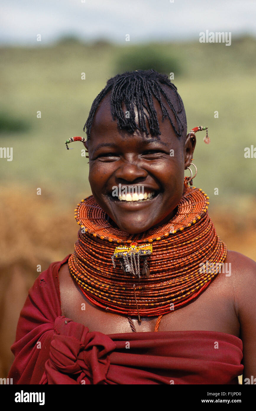 Ritratto di donna, Botswana, Africa Foto Stock