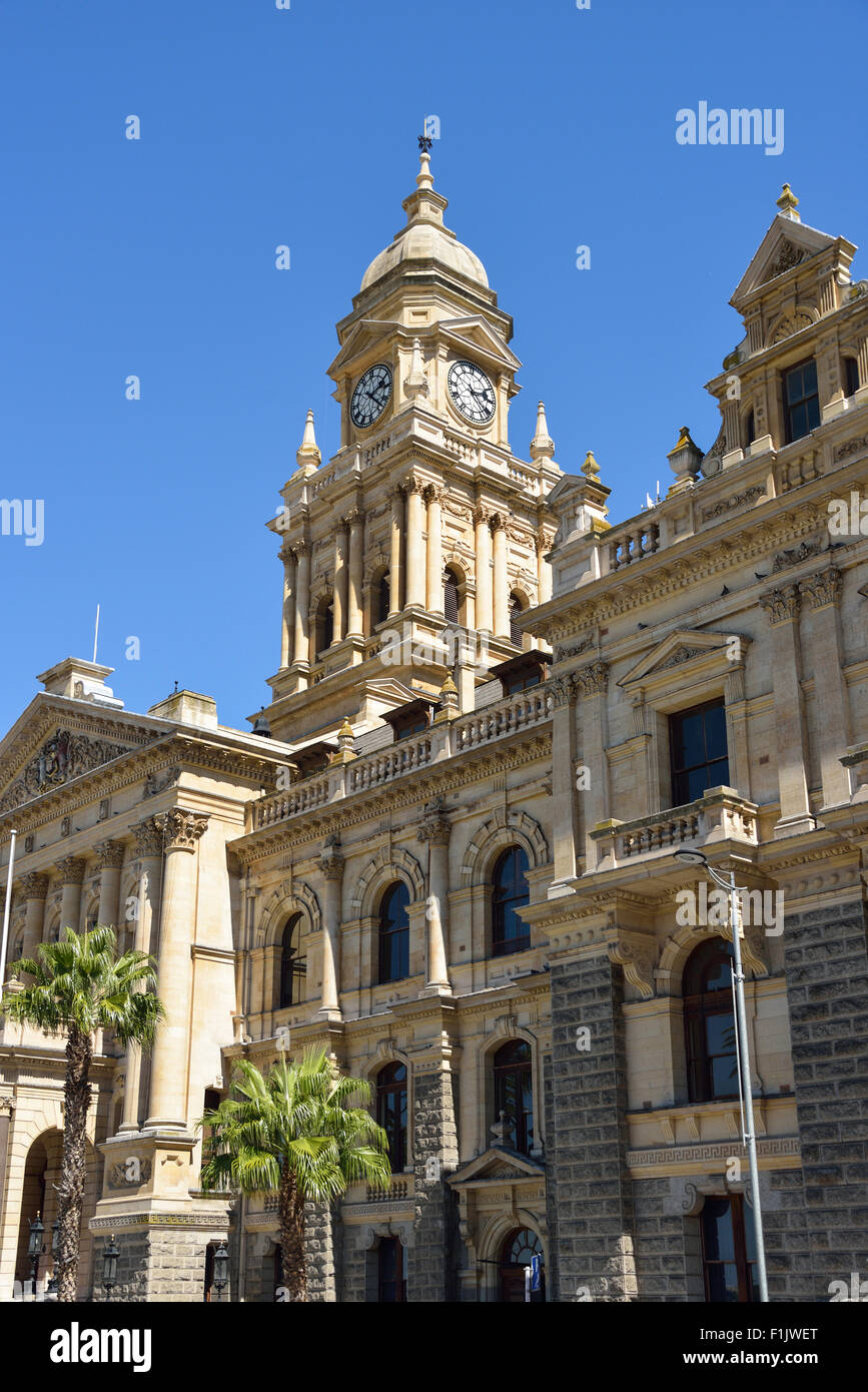 Cape Town City Hall, Grand Parade, Cape Town, Provincia del Capo occidentale, Repubblica del Sud Africa Foto Stock