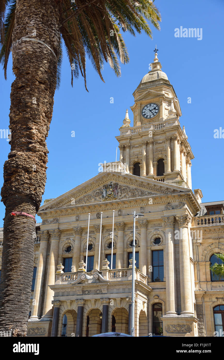 Cape Town City Hall, Grand Parade, Cape Town, Provincia del Capo occidentale, Repubblica del Sud Africa Foto Stock