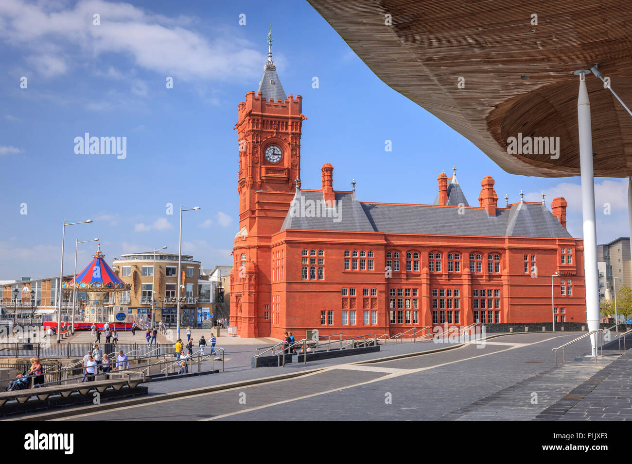 Pier House per la Baia di Cardiff Cardiff Galles Wales Foto Stock