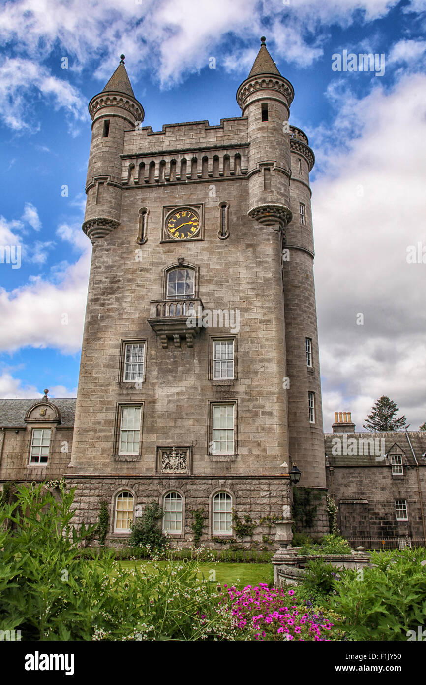 Torre presso il Castello di Balmoral ho Foto Stock