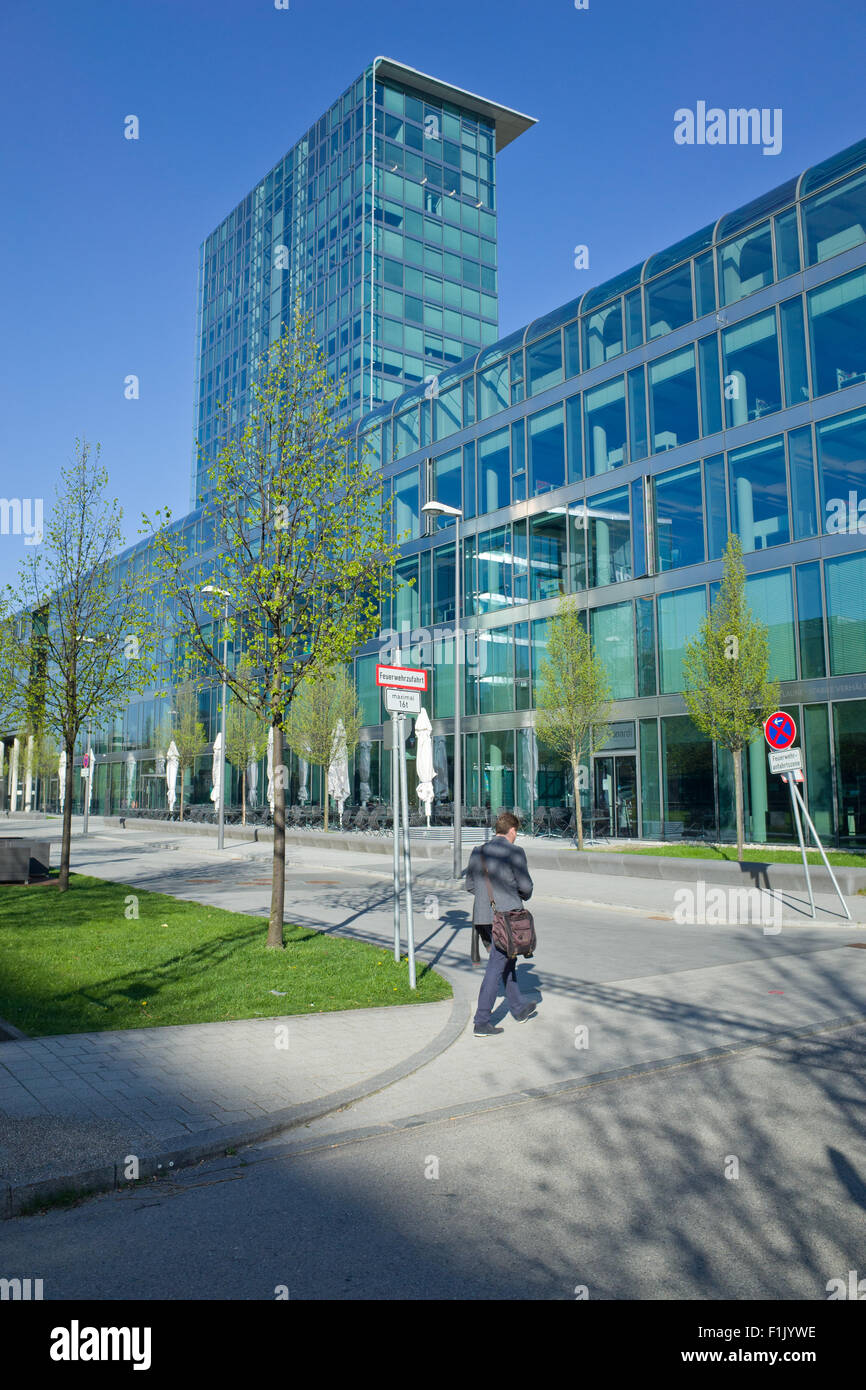 Nuovi uffici moderni Monaco di Baviera, Germania Foto Stock