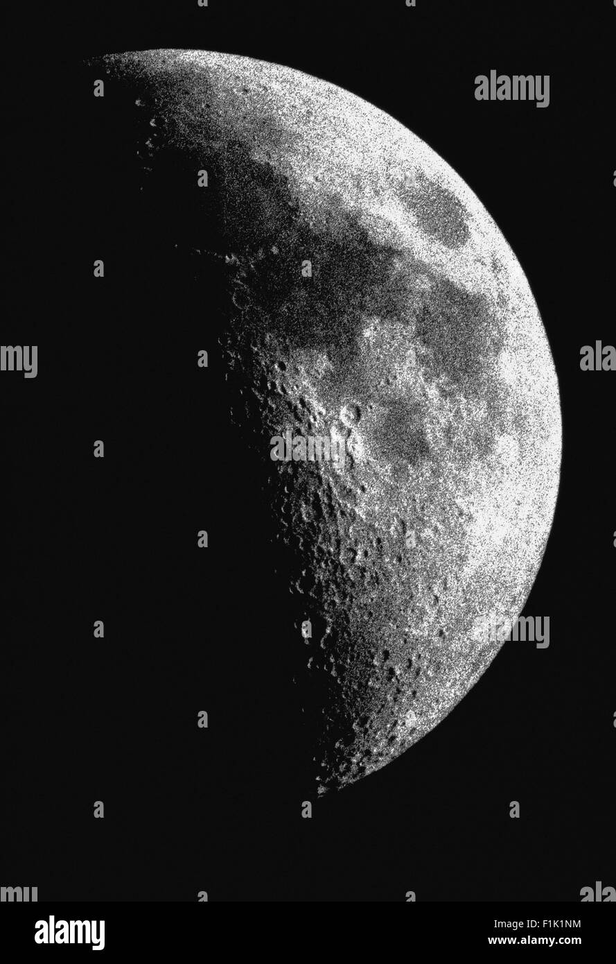 In primo piano della luna Foto Stock