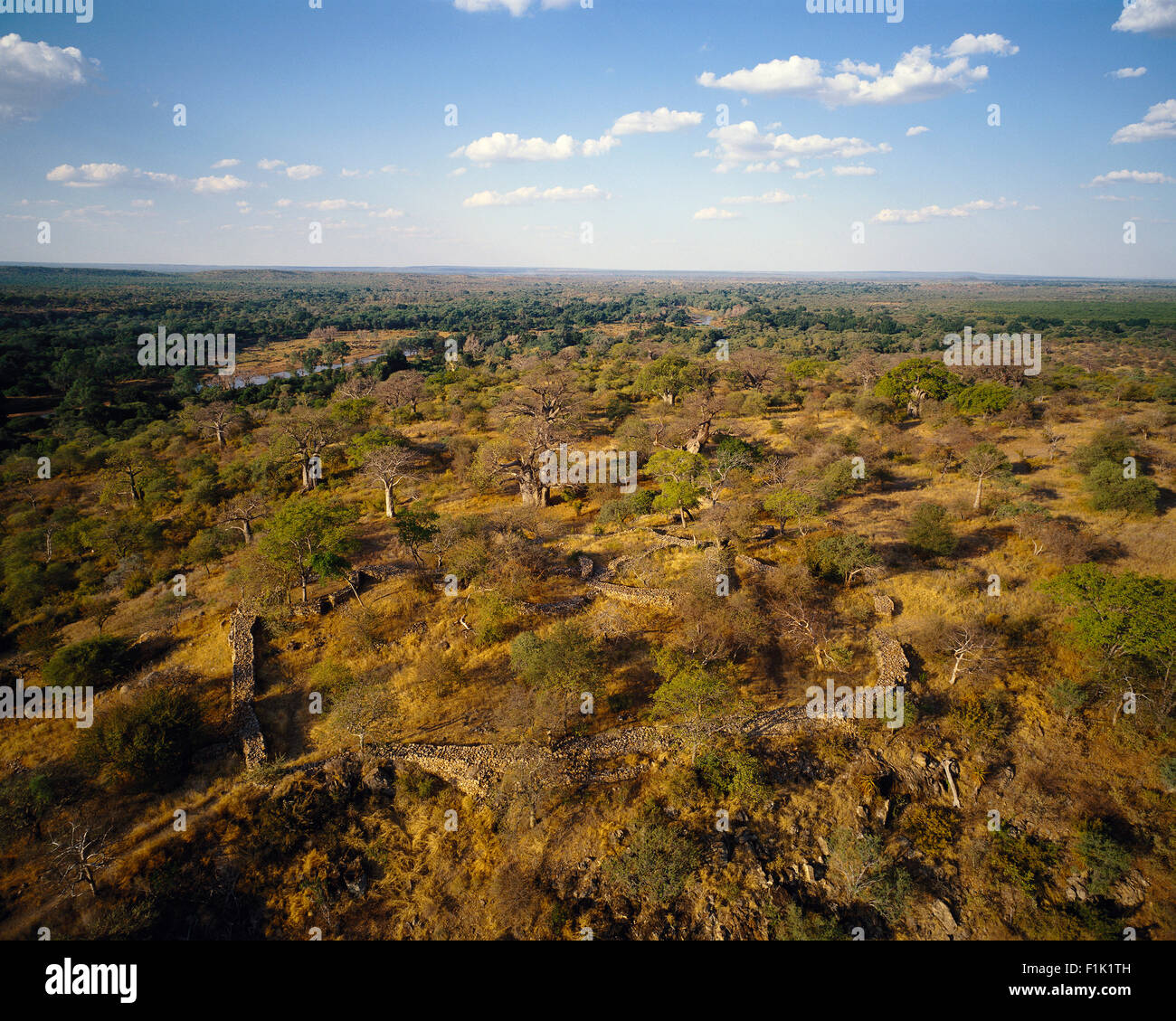 Thulamela rovine nei pressi di Punda Maria Kruger National Park nella provincia settentrionale, Sud Africa Foto Stock