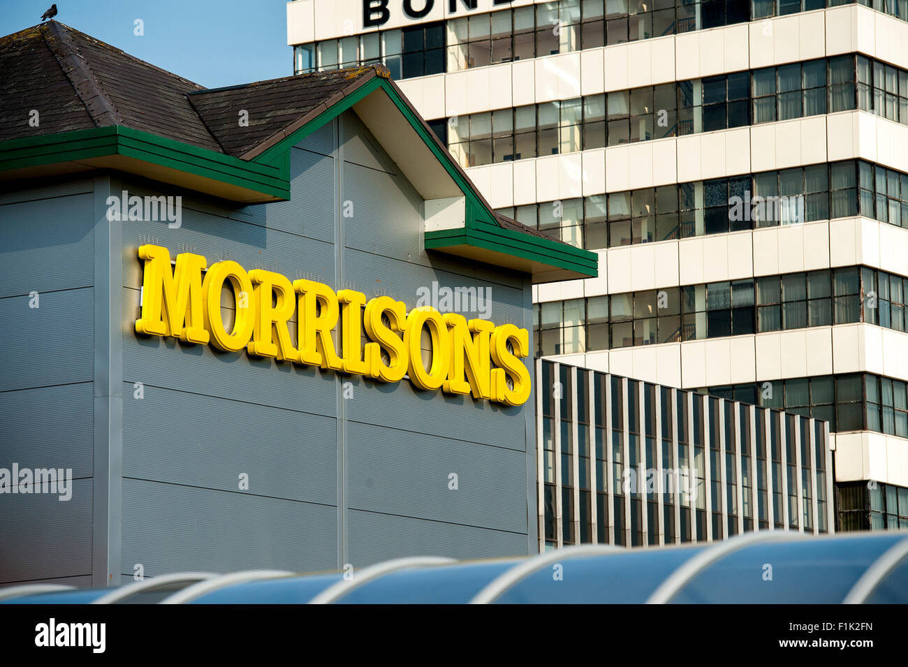 Morrisons supermercato in West Bromwich, West Midlands, Inghilterra. Foto Stock