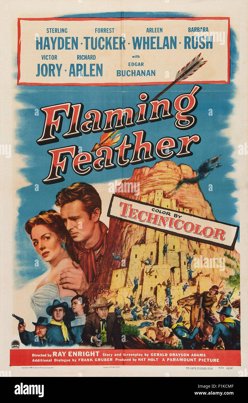 Flaming Feather 001 - poster del filmato Foto Stock
