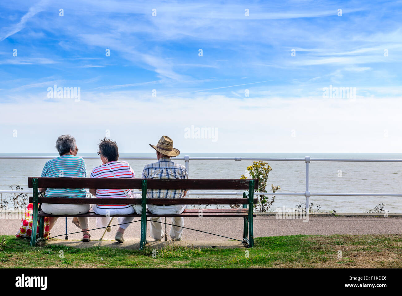 Godendo della vista Foto Stock