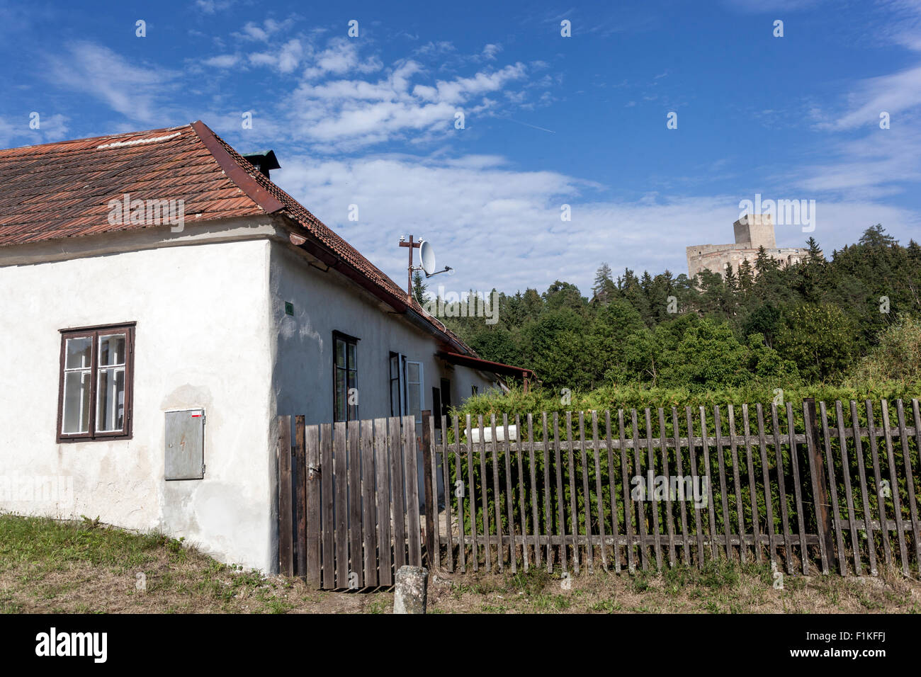 Il castello di Landstejn, Boemia del Sud, Repubblica Ceca, Europa Foto Stock