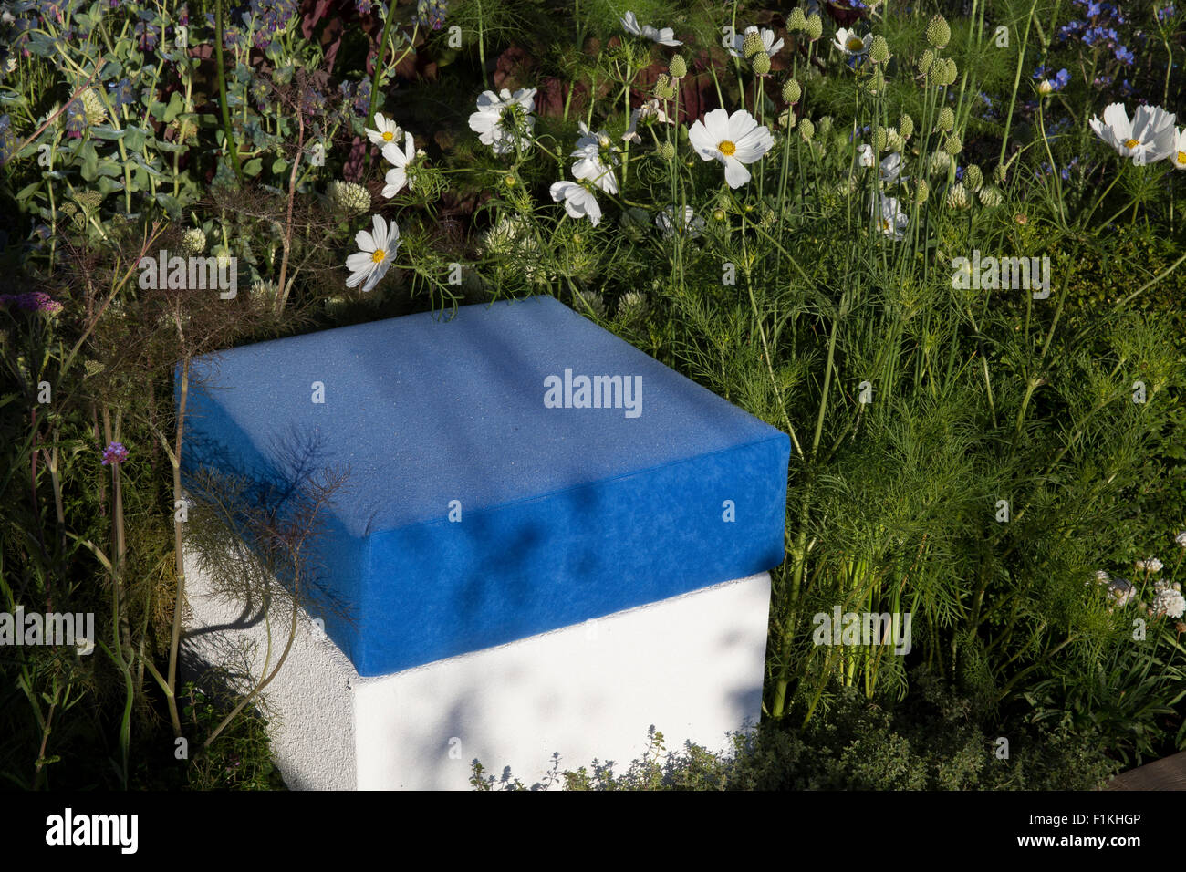 Nobile Caledonia: spirito del Mar Egeo giardino, Designer Esra Parr, RHS London Hampton Court Flower Show 2015 Foto Stock