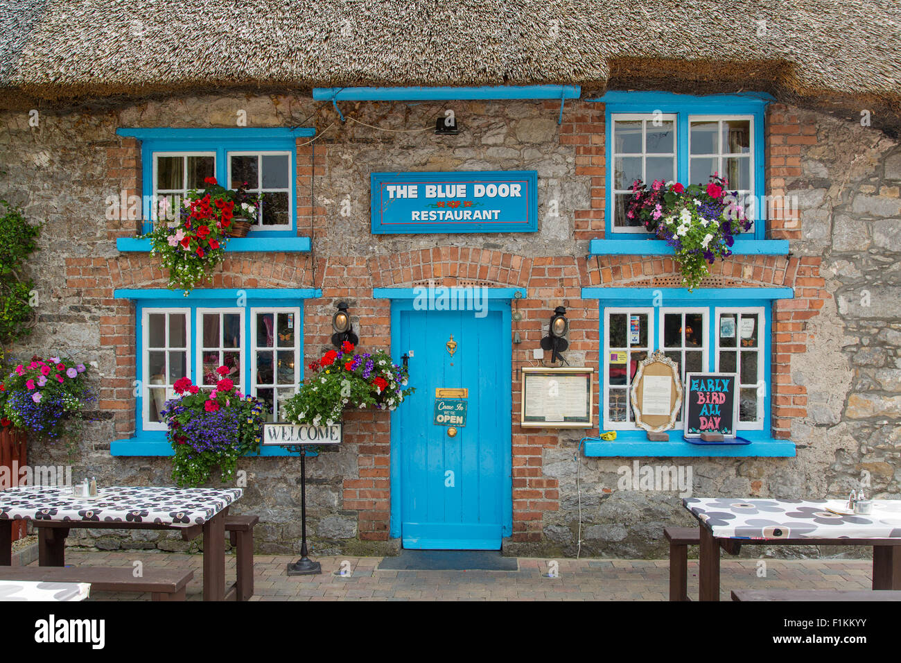 Cottage Cafe a Adare, County Limerick, Repubblica di Irlanda Foto Stock