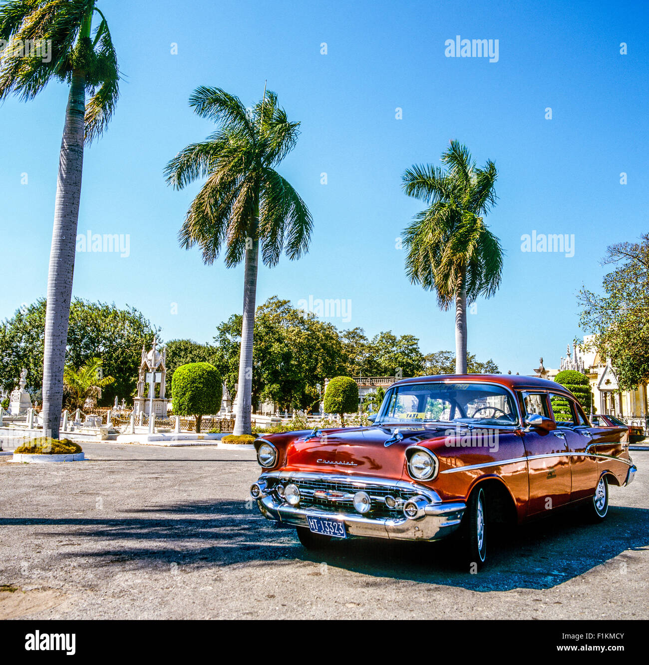 Un 57 Chevrolet Classic Car Havana Cuba Foto Stock