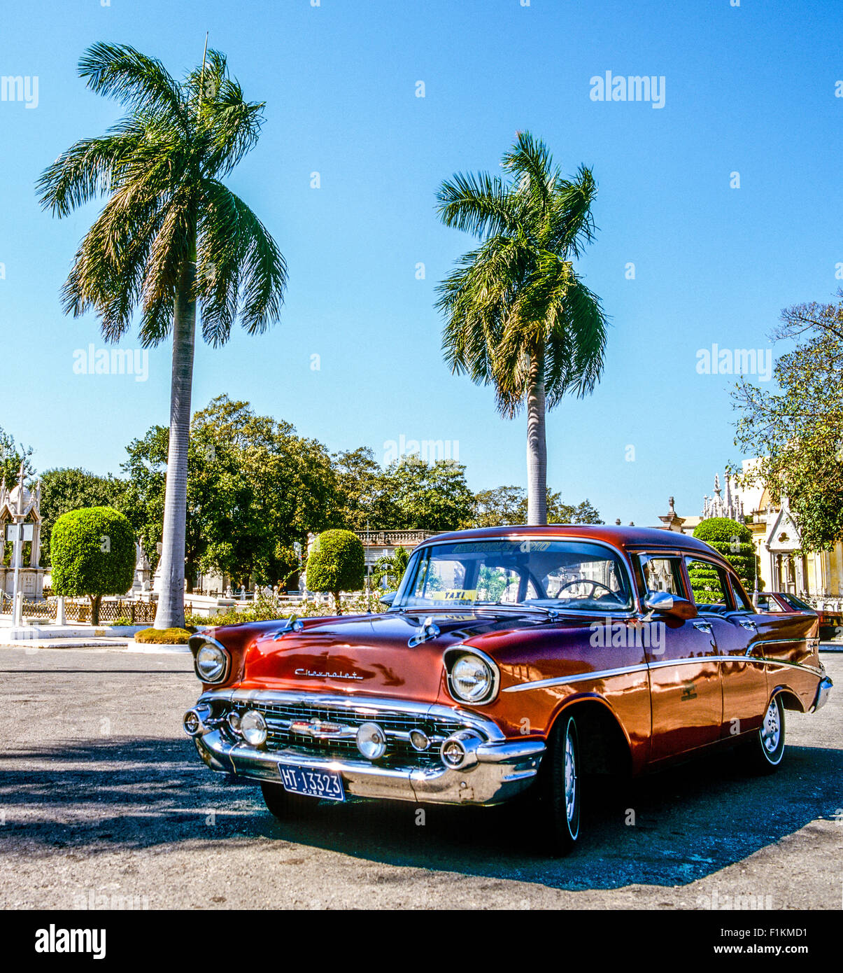 Un 57 Chevrolet Classic Car Havana Cuba Foto Stock