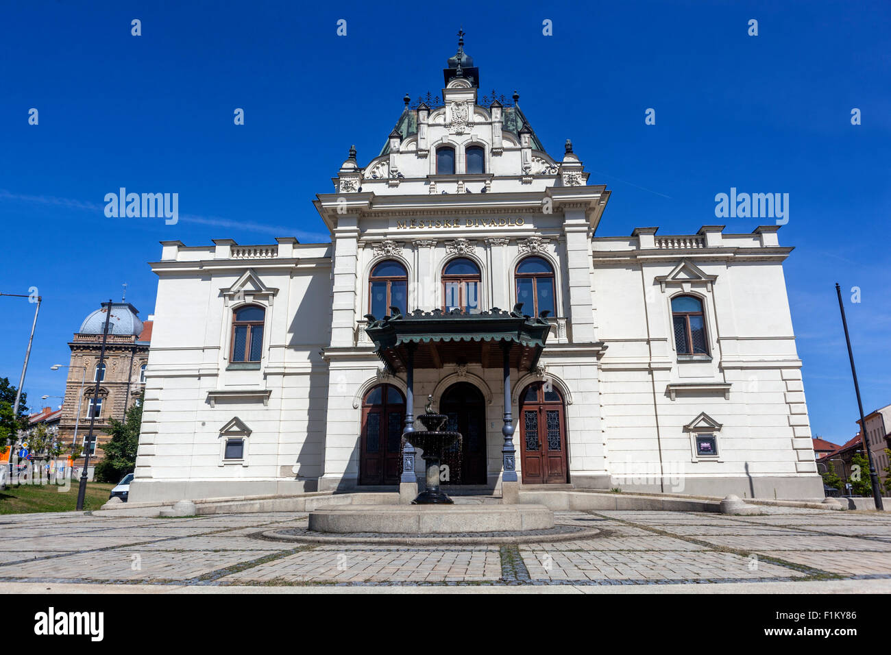 Teatro Comunale, Znojmo, Sud Moravia Repubblica Ceca, Europa Foto Stock