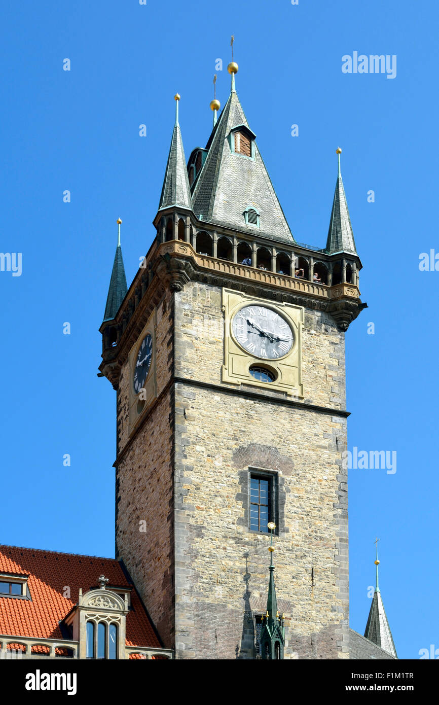 Old Town Hall presso la Piazza della Città Vecchia di Praga. Foto Stock