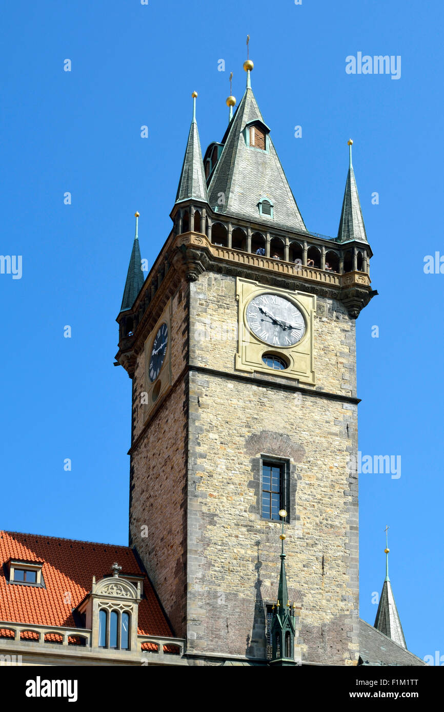 Old Town Hall presso la Piazza della Città Vecchia di Praga. Foto Stock