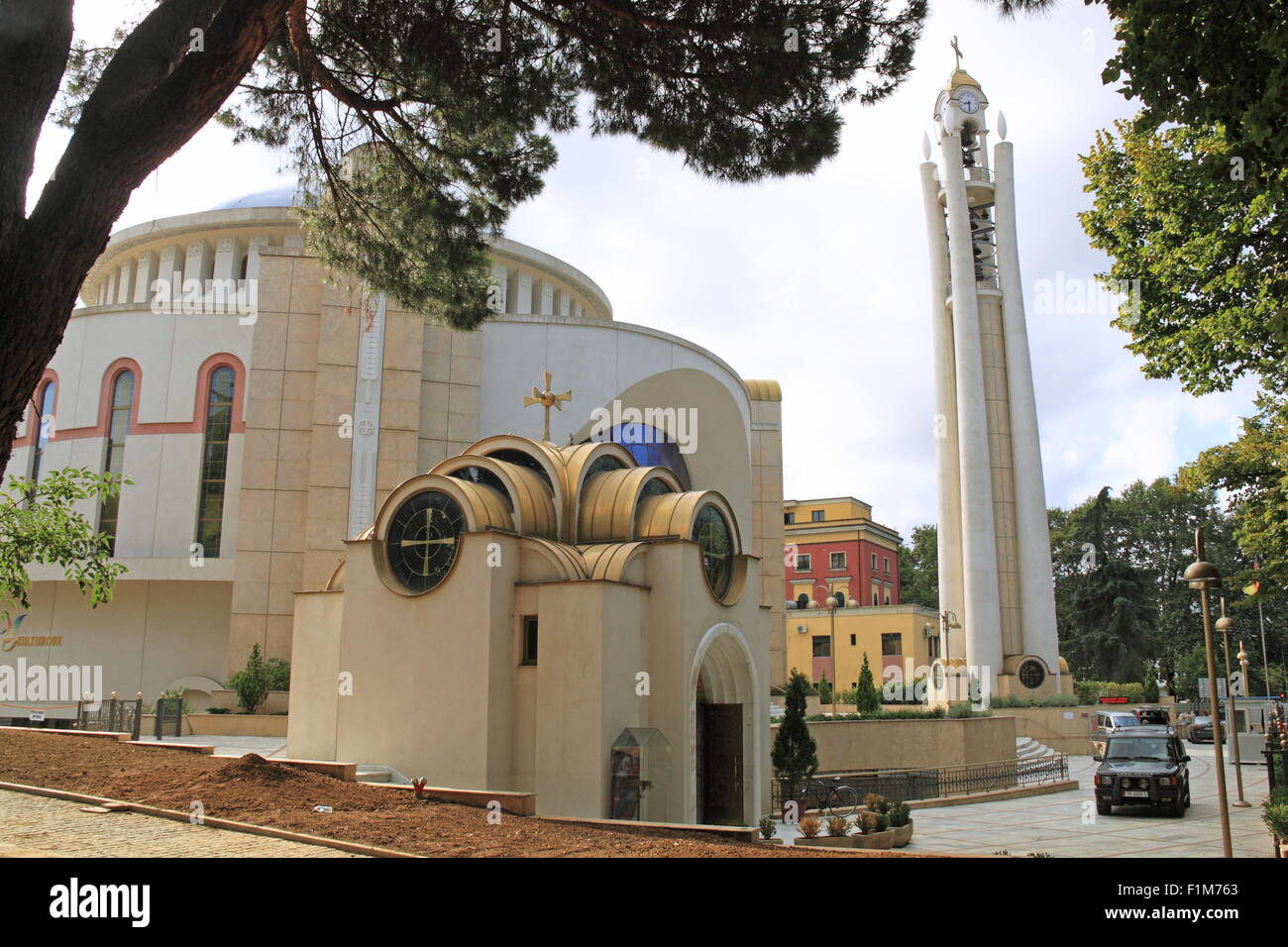 La risurrezione di Cristo Cattedrale Ortodossa, Rruga Ibrahim Rugova, Tirana, Albania, Balcani, Europa Foto Stock