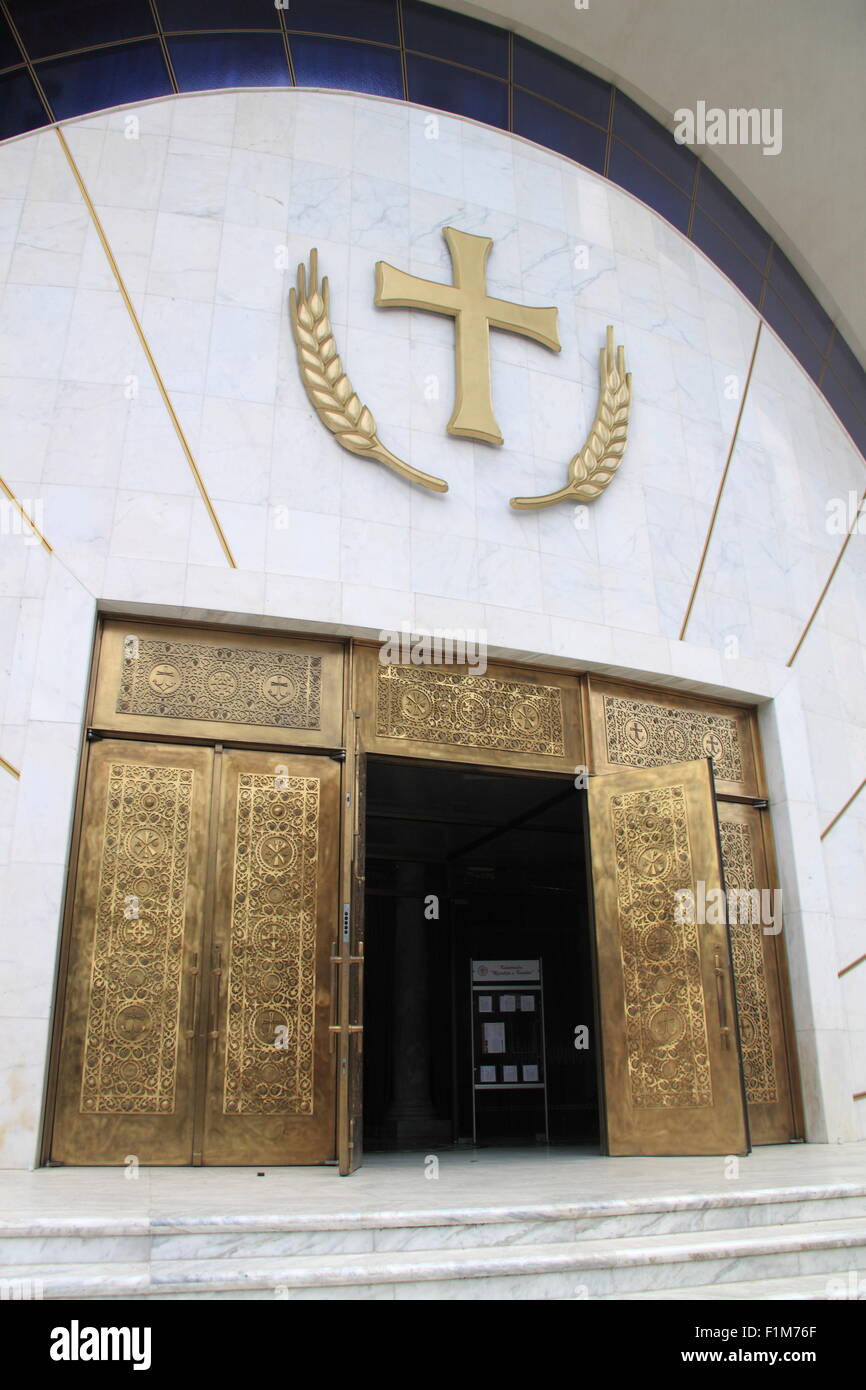 La risurrezione di Cristo Cattedrale Ortodossa, Rruga Ibrahim Rugova, Tirana, Albania, Balcani, Europa Foto Stock