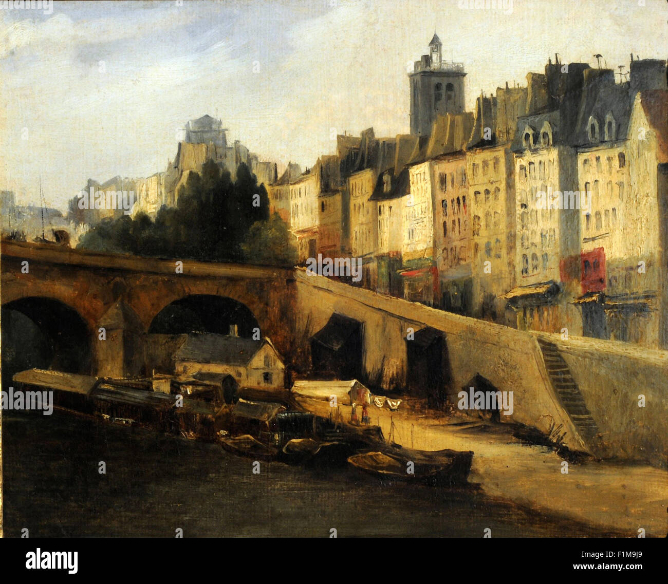 Charles-François Daubigny - Pont Marie Foto Stock