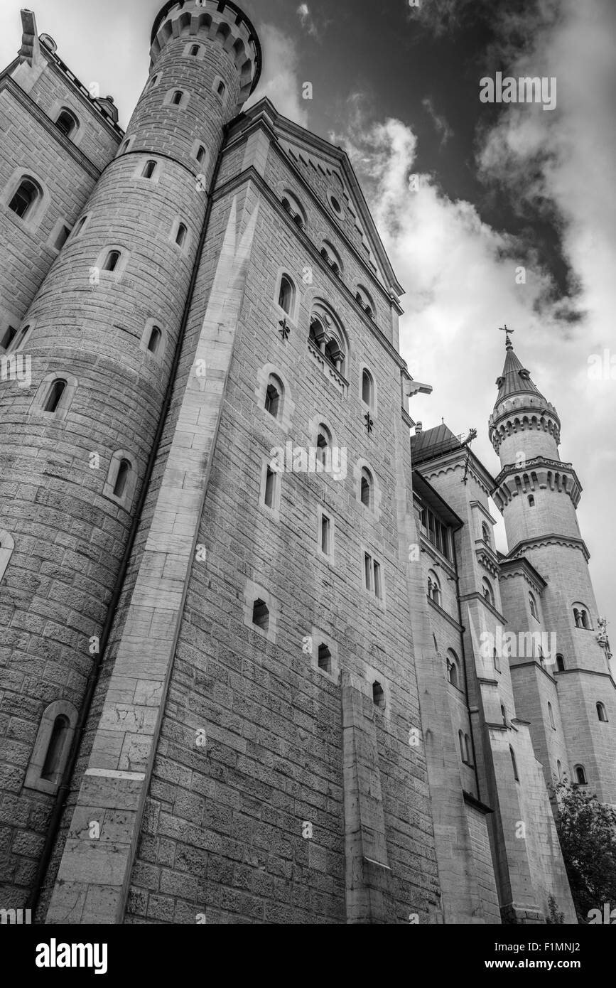 Viste intorno al castello di Neuschwanstein, Germania Foto Stock