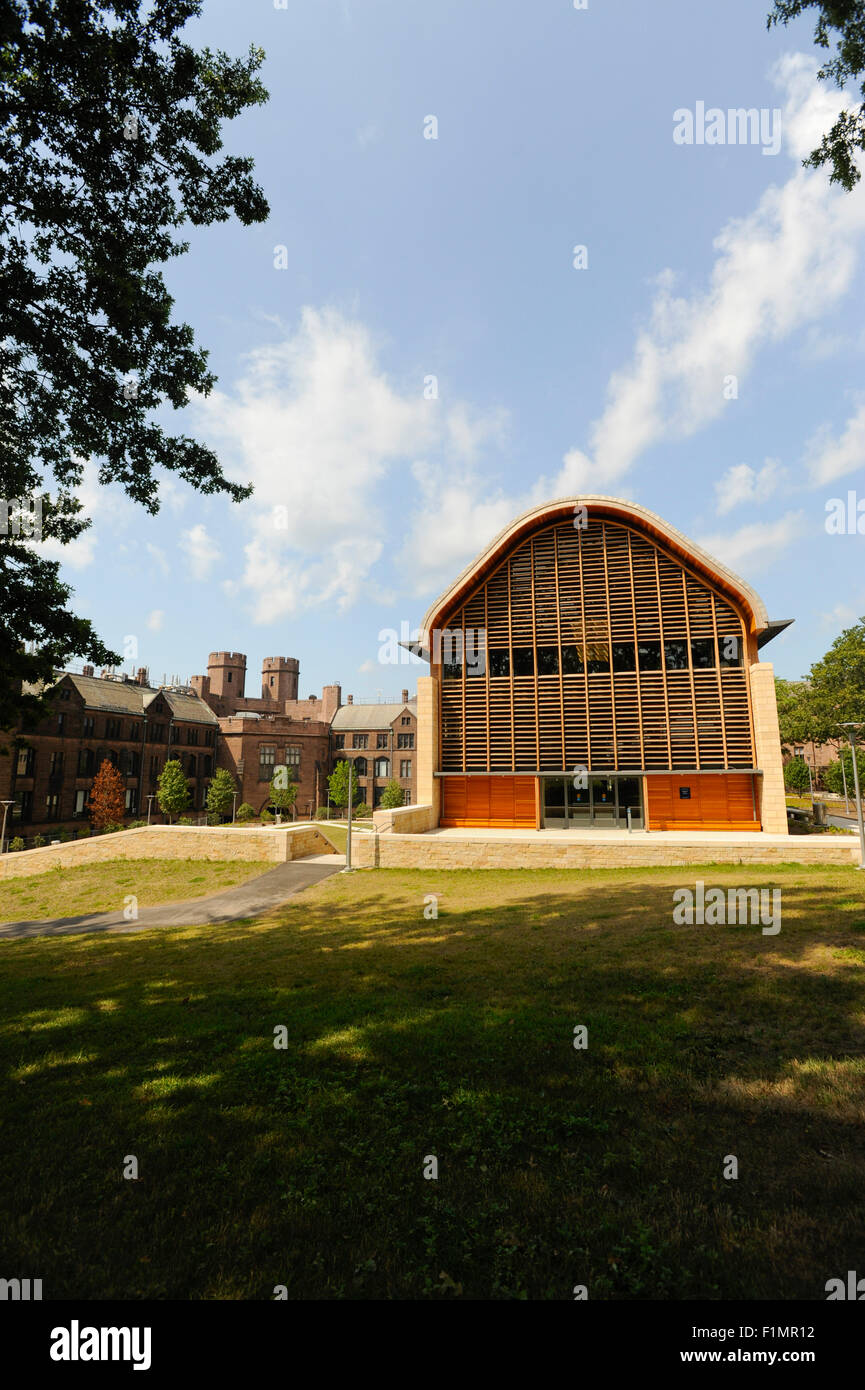 Kroon Hall, Yale School di selvicoltura e Studi Ambientali. New Haven, Connecticut. Green building tecnologia progettata costruzione Foto Stock