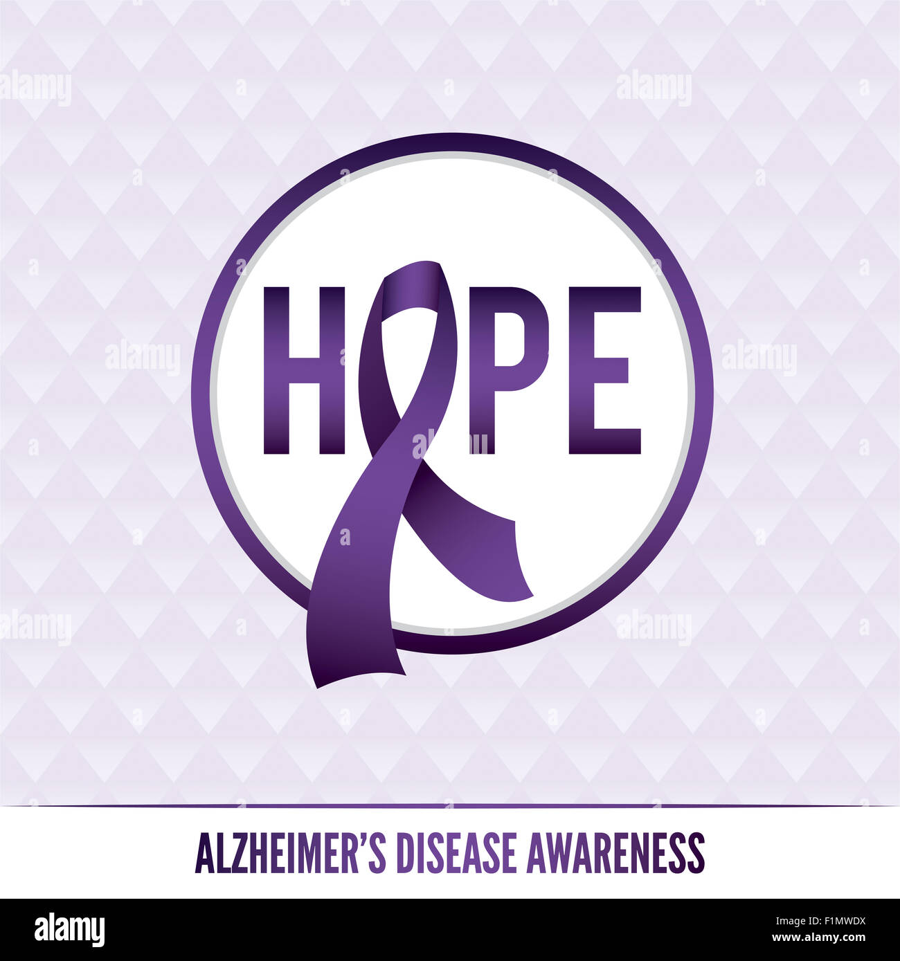 Un morbo di Alzheimer consapevolezza scudetti e nastro. EPS vettoriali 10 disponibili. Foto Stock