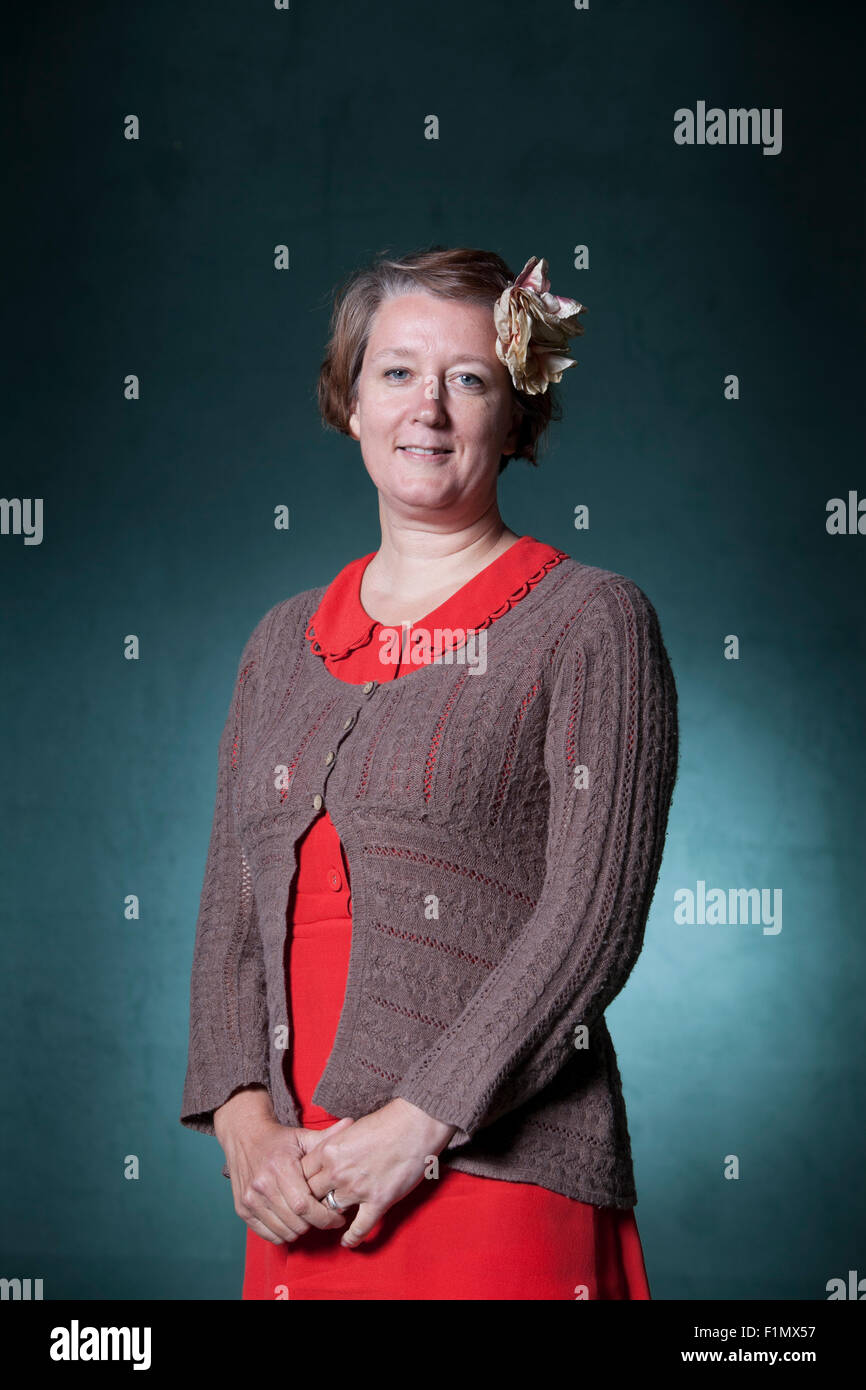 Claire Fuller, l'autore inglese a Edinburgh International Book Festival 2015. Edimburgo, Scozia. 17 Agosto 2015 Foto Stock