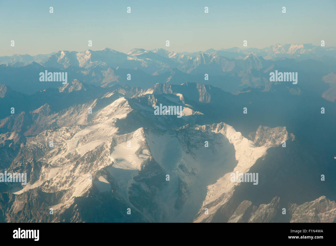 Montagne delle Ande - Cile Foto Stock