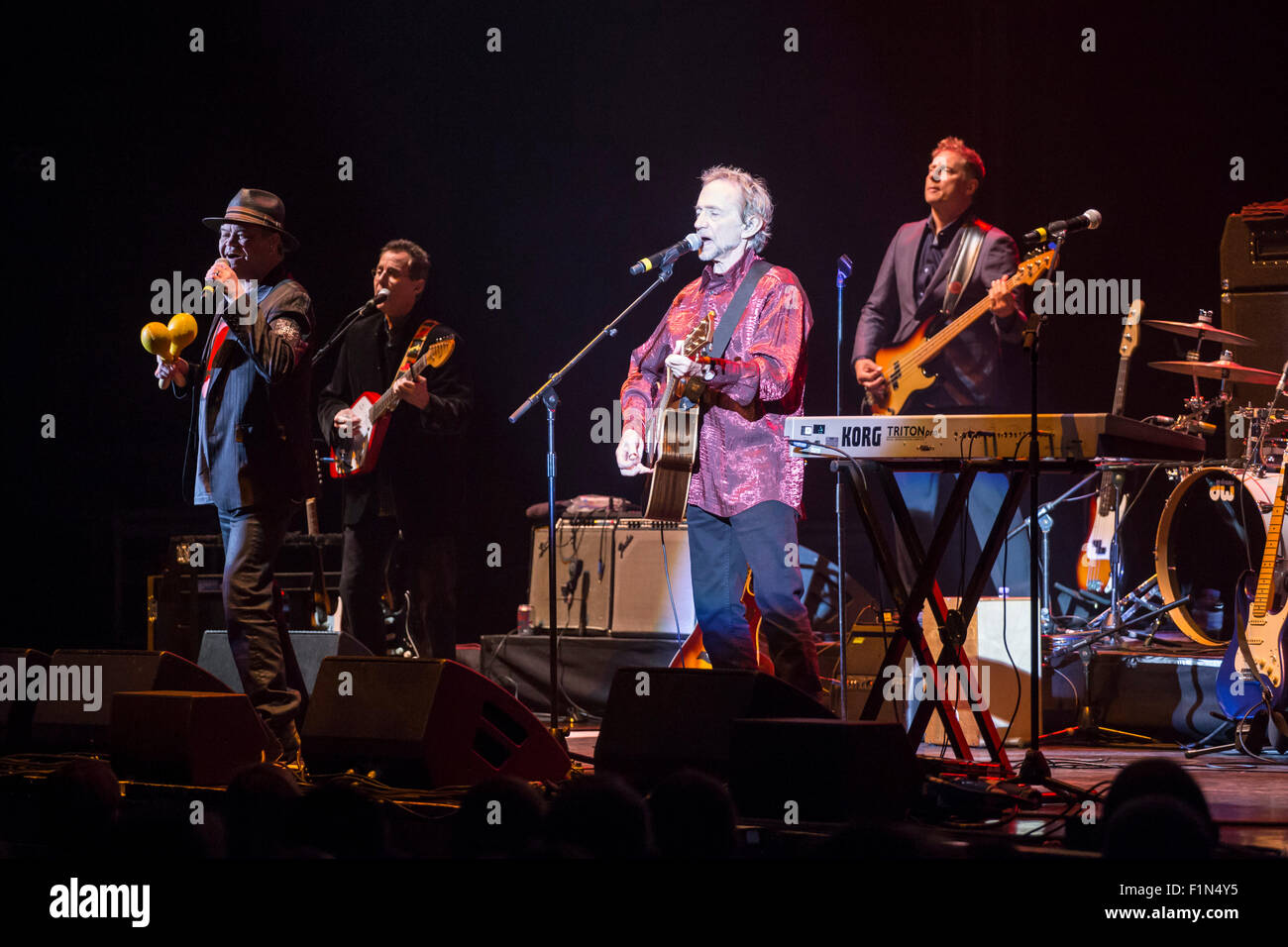 Londra, Regno Unito il 4° settembre 2015. Monkees Live performance, Micky Dolenz & Peter Tork, Hammersmith Eventim Credit: Robert Stainforth/Alamy Live News Foto Stock