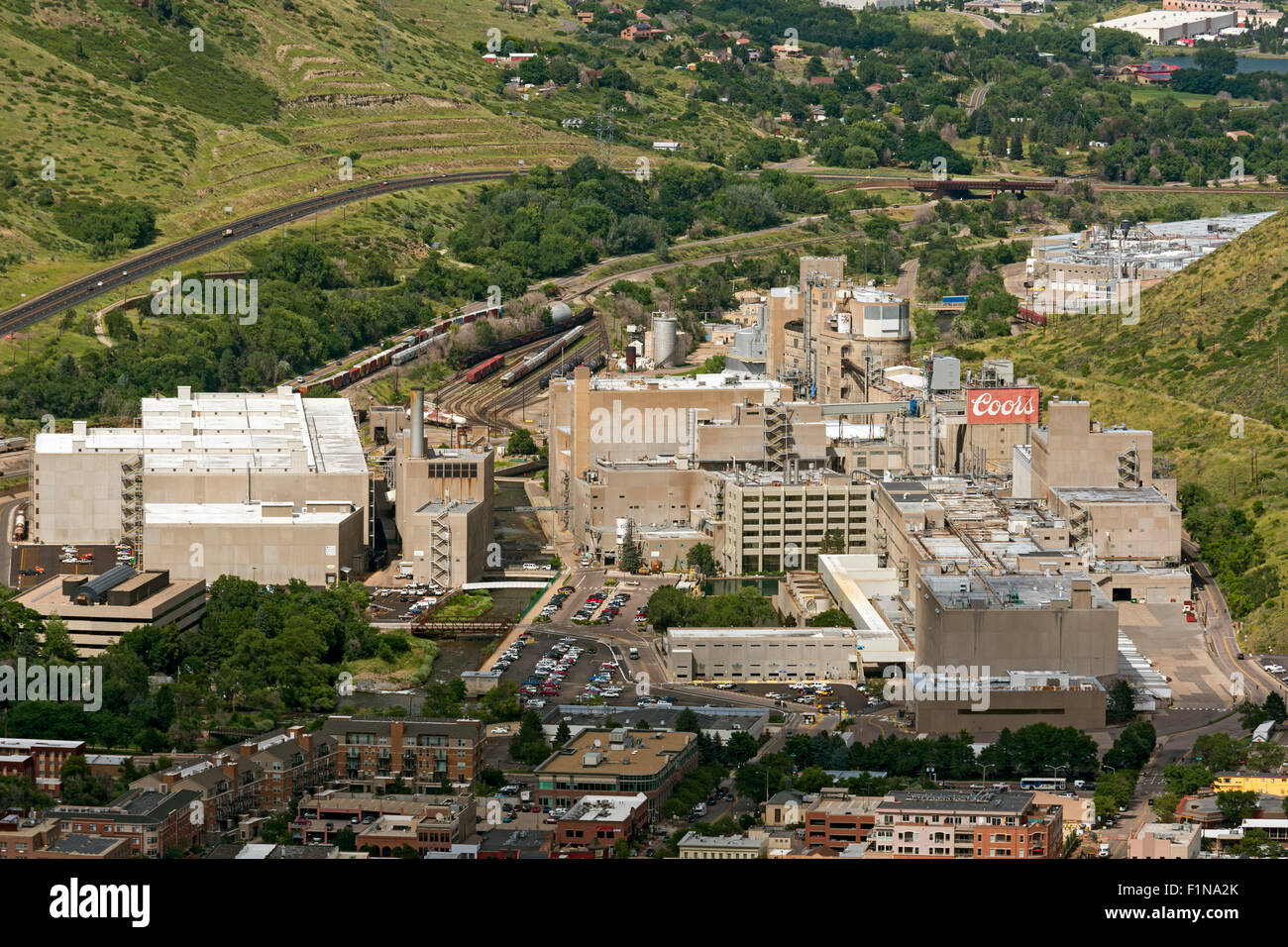 Golden, Colorado - Il Coors Brewery. Foto Stock
