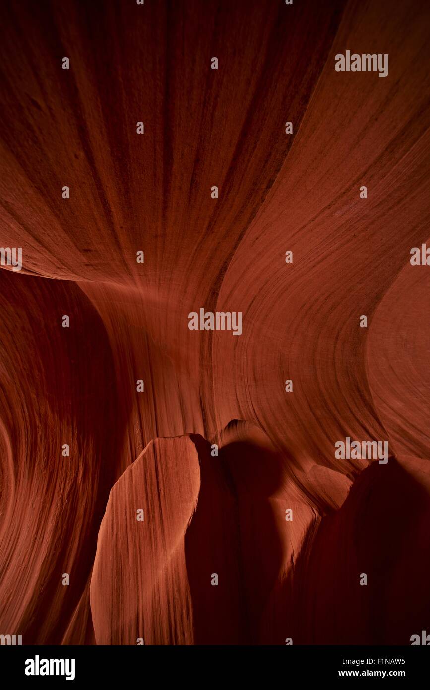 Pietra arenaria rossa sullo sfondo - formazione rocciosa naturale. Natura raccolta di fotografie. Foto Stock