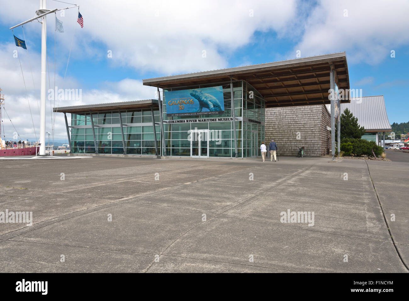 Astoria Oregon Maritime museum edificio ingresso. Foto Stock