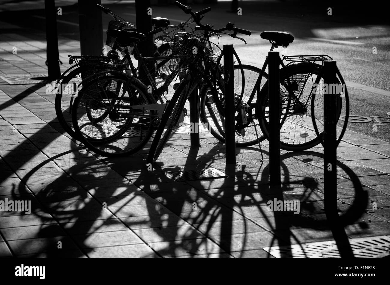 Retrò bici su strada Foto Stock
