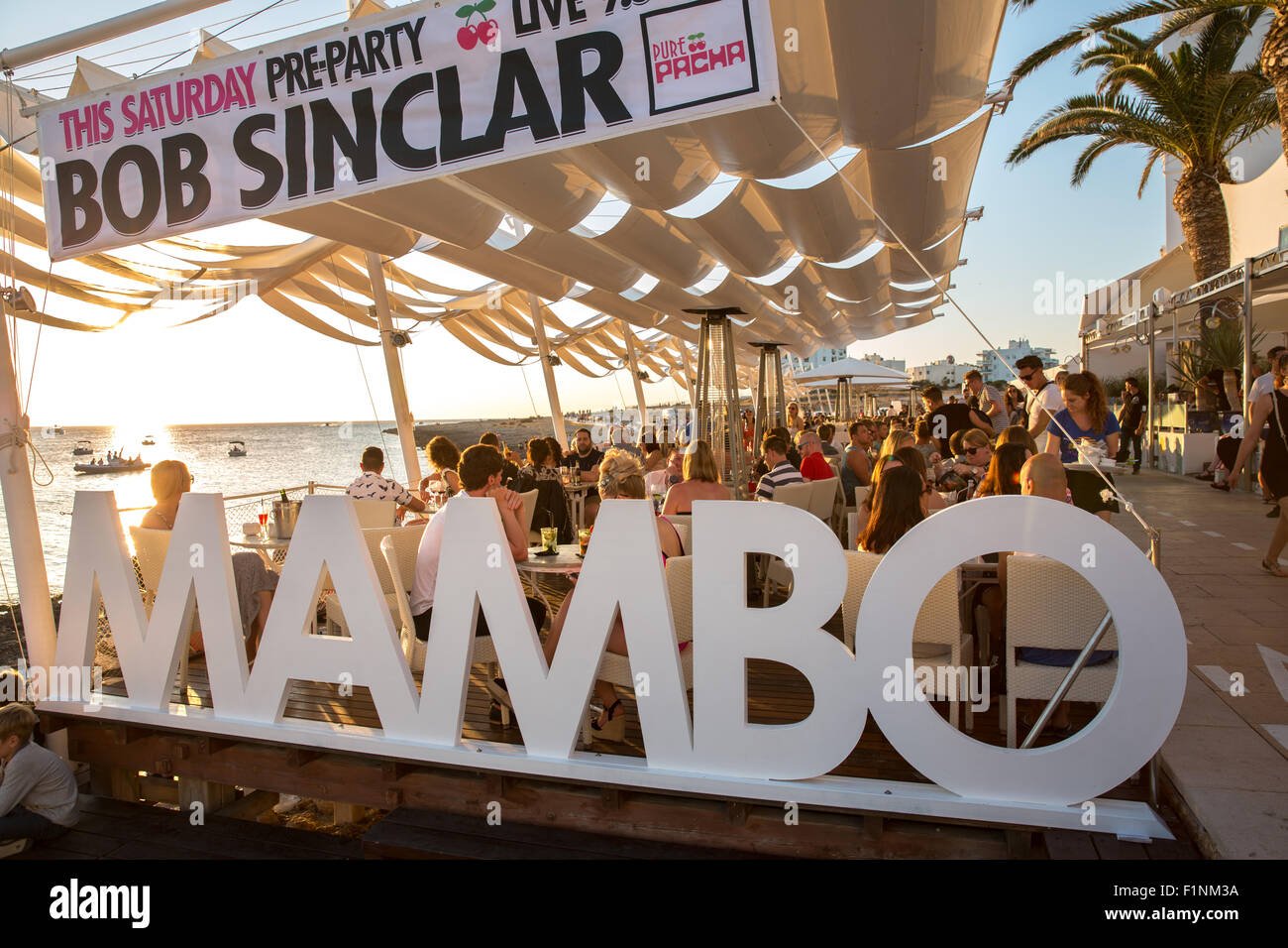 Cafe Mambo in San Antonio, Ibiza Foto Stock