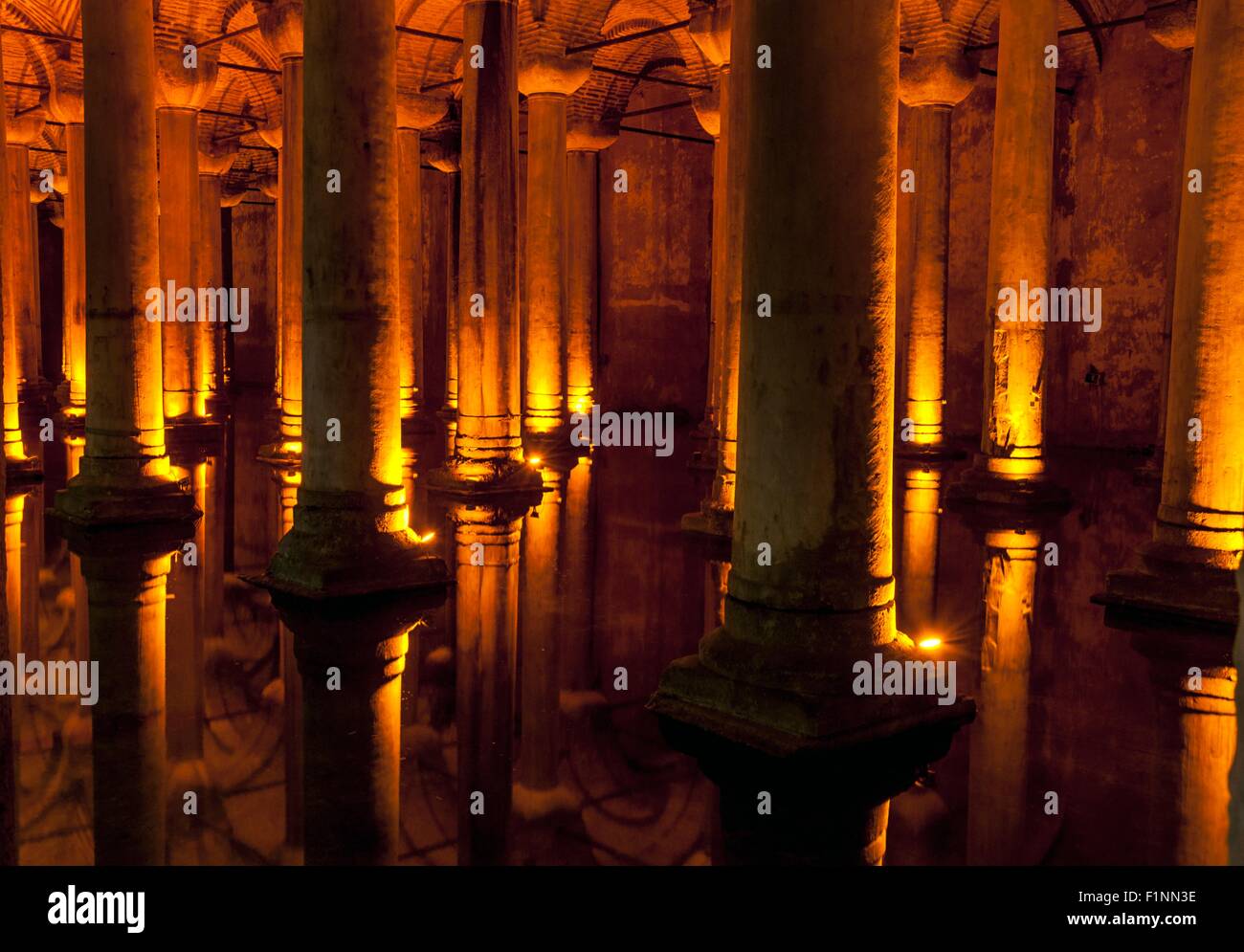 Famosa località turistica di Istanbul - Basilica Cistern Foto Stock