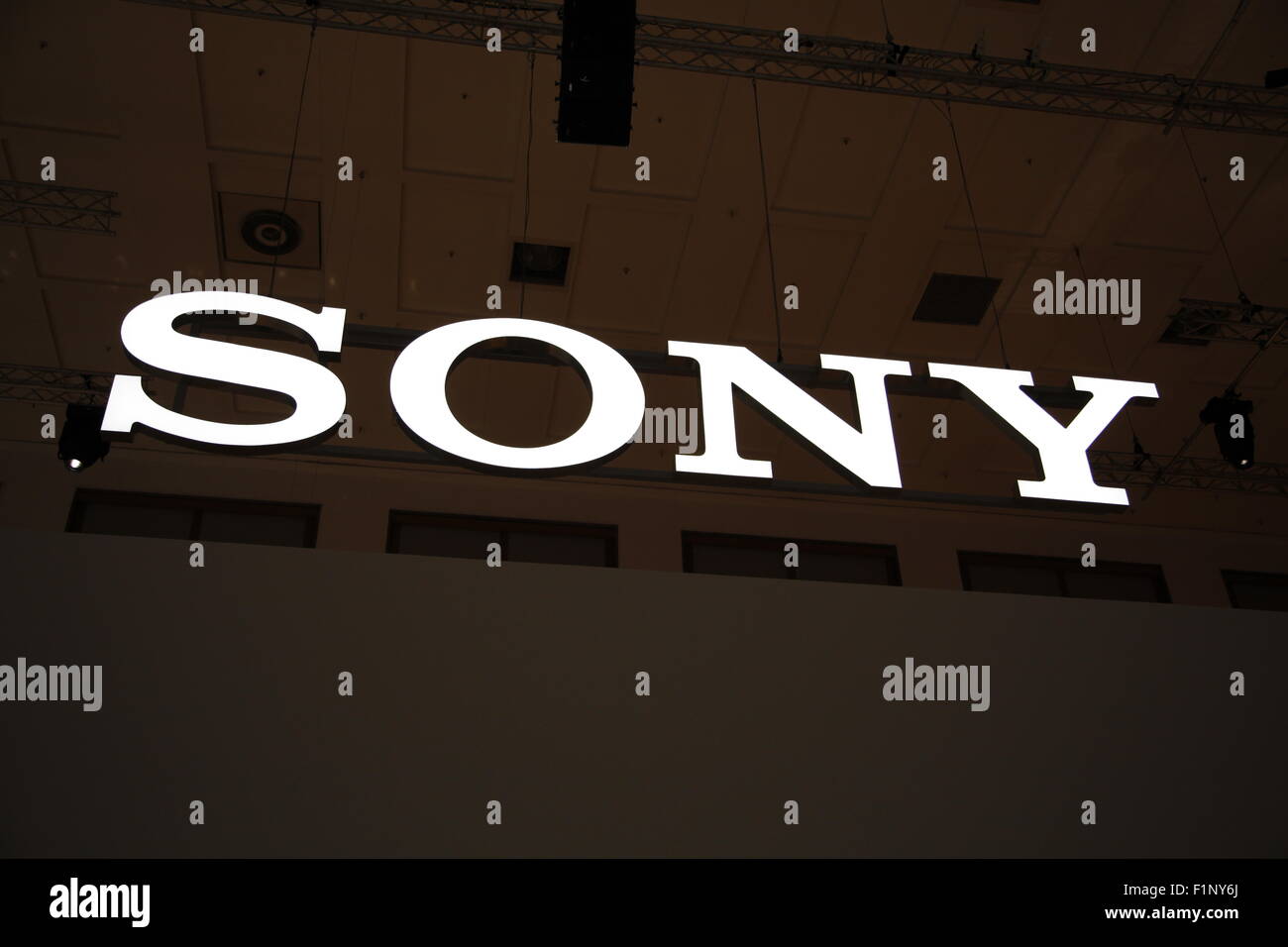 Berlino, Germania. Il 4 settembre, 2015. IFA 2015, Logo Sony Credito: Stefan Papp/Alamy Live News Foto Stock