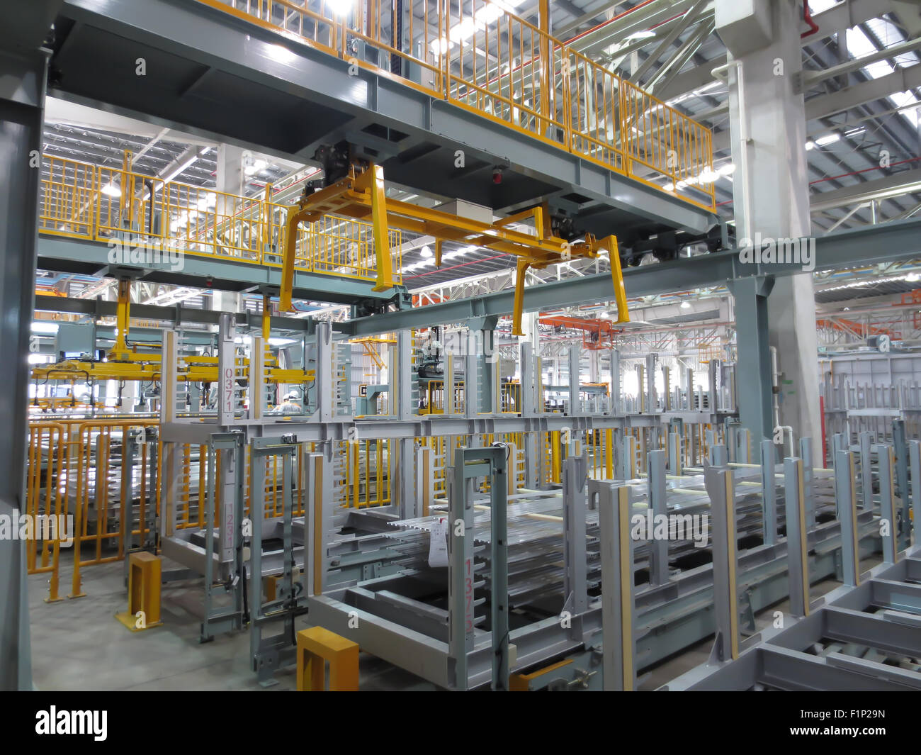 Alluminio sollevamento automatico Foto Stock